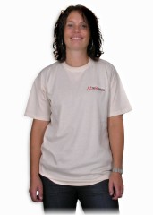 T-Shirt Off-white med broderet logo